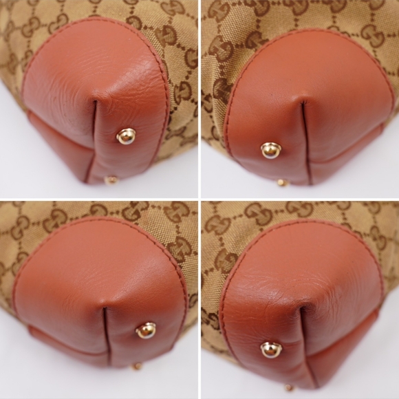 AW05❤️ GUCCI Monogram Heart Bit Charm Top Handle Tote - Picture 11 of 16